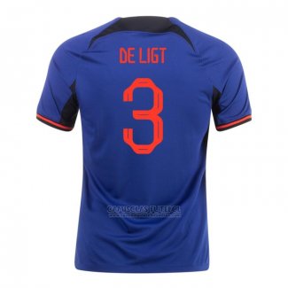 Camisola Holanda Jogador de Ligt 2º 2022